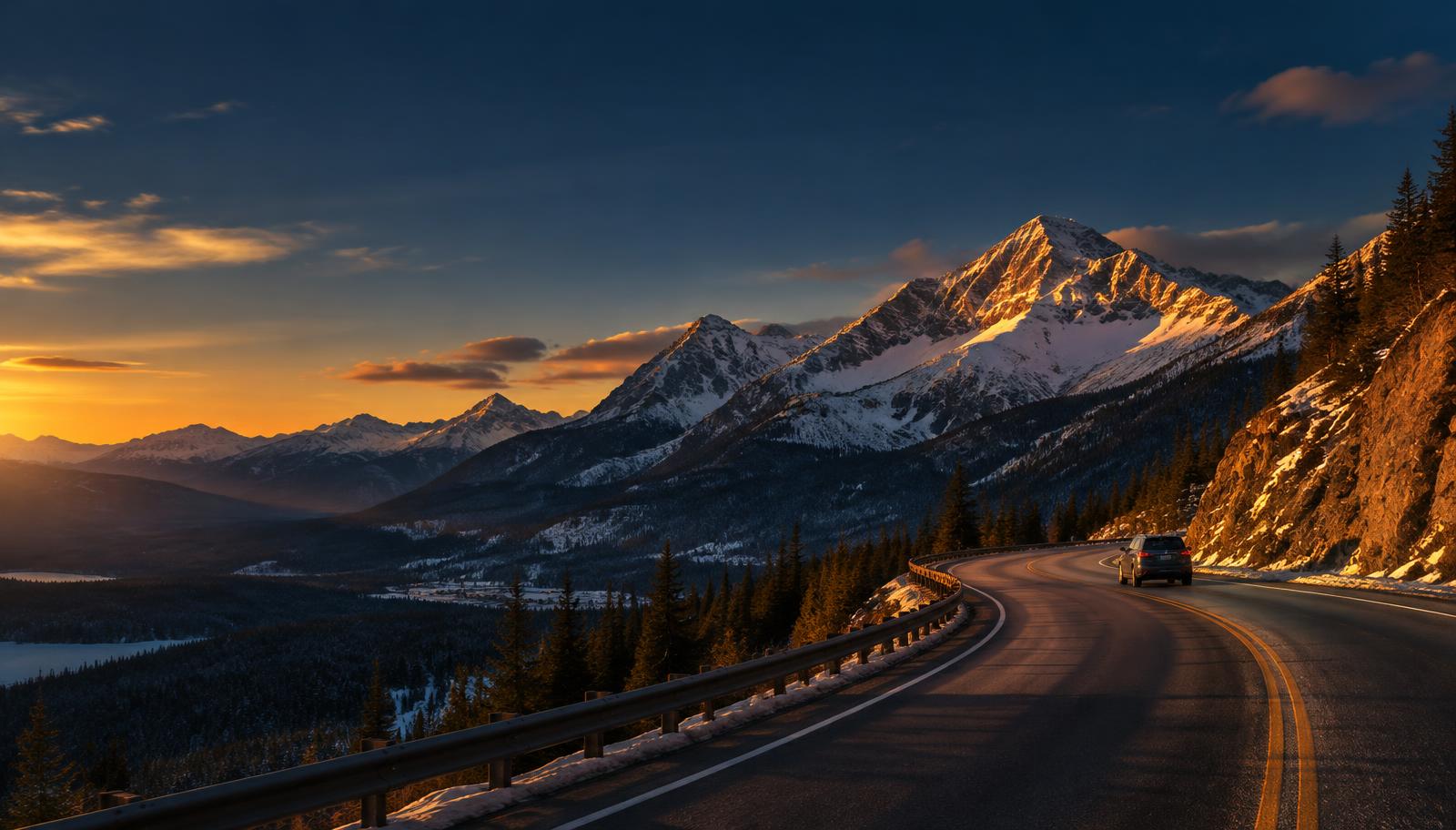 Carretera de montaña en Colorado